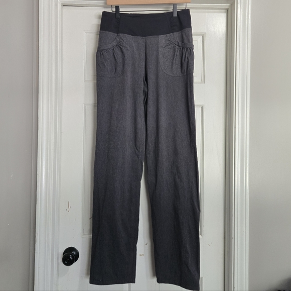 Prana Summit Pants Grey Black Hiking Long Inseam M Tall - Picture 5 of 9